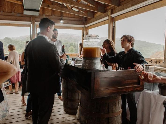 Cliffside-Deck-Cocktail-Hour-Blueridge-Mountains-Gallery