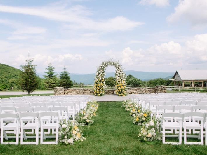 Flower-Arch-Ceremony-NC-Mountains