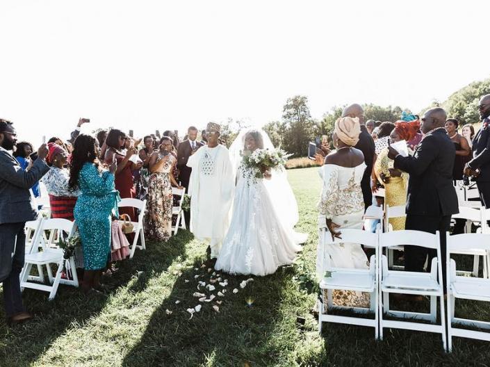 Bride-Walks-Down-Isle-With-Father-Pelumi