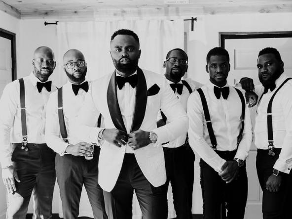 Gabe-With-Groomsmen-Polishing-Room