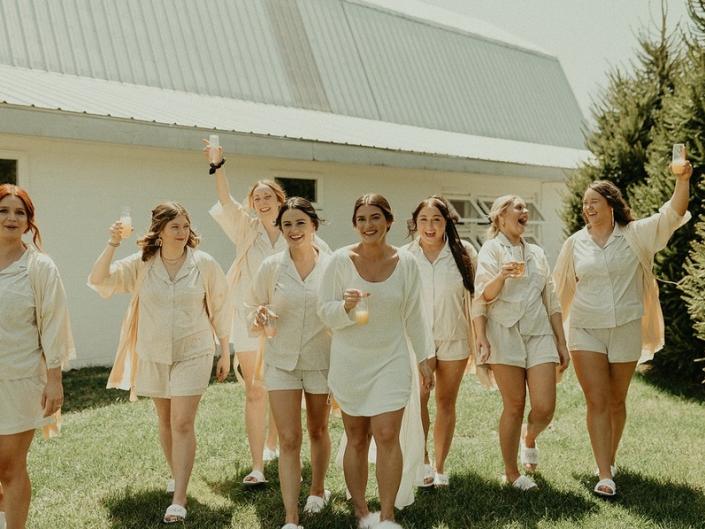 Champagne-Toast-India-With-Bridesmaids