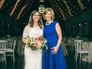 Bride-and-Mother-Overlook-Barn-String-Lights