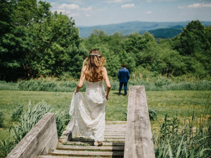 Bride-Going-Down-Steps-First-Look