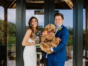 Fred-Katrina-With-Their-Dog-Bunny