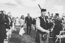 Bride-Groom-Exit-Down-Isle-Bag-Pipes