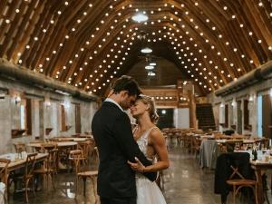 Bride-Groom-Dancing-Inside-NC-Barn-Gallery