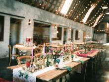 Lace-Runner-Decorated-Rustic-Farm-Table